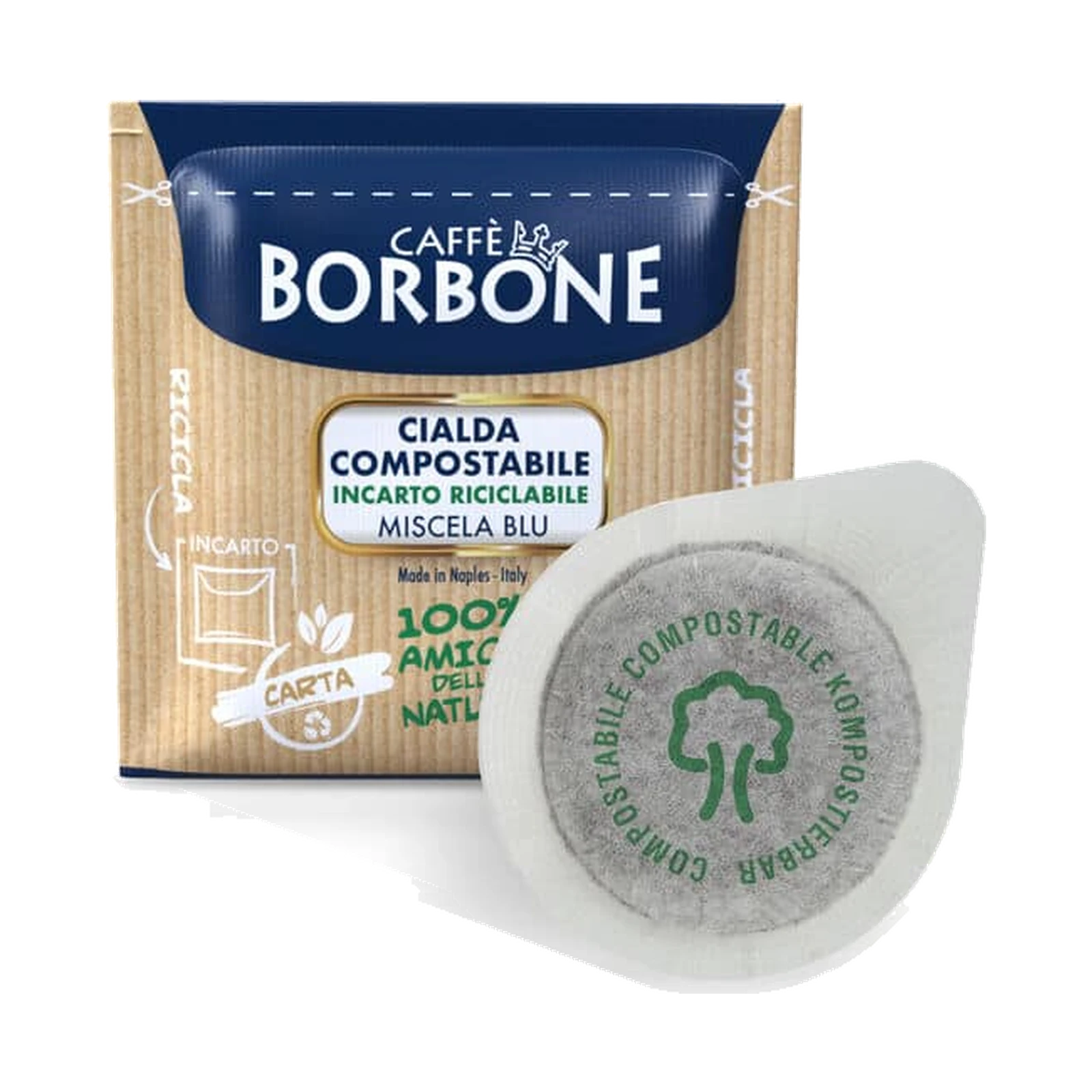 Caffè Borbone Kaffeepads Blu – 150 ESE Pads 44 mm