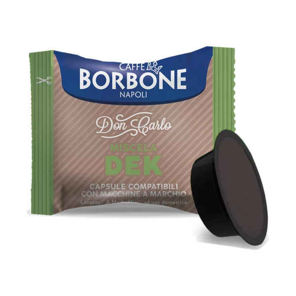 Caffè Borbone Don Carlo Kapseln Decaffeinato für Lavazza A Modo Mio® – 100 Stück