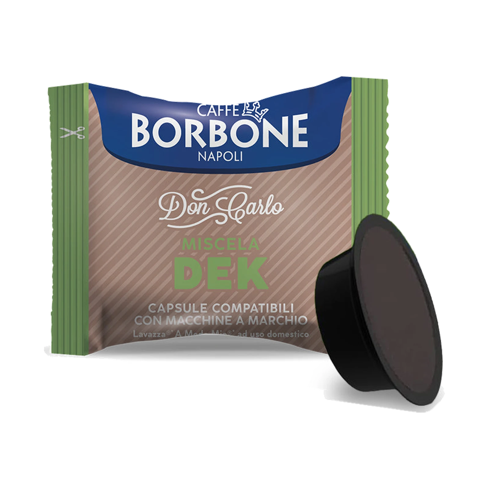 Caffè Borbone Don Carlo Kapseln Decaffeinato für Lavazza A Modo Mio® – 100 Stück