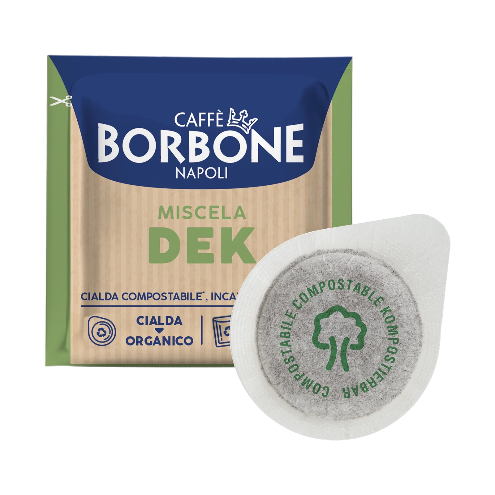 Caffè Borbone Kaffeepads Decaffeinato – 150 ESE Pads 44 mm
