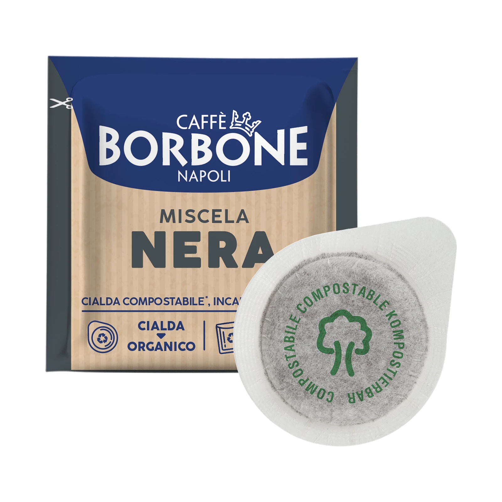 Caffè Borbone Kaffeepads Nera – 150 ESE Pads 44 mm