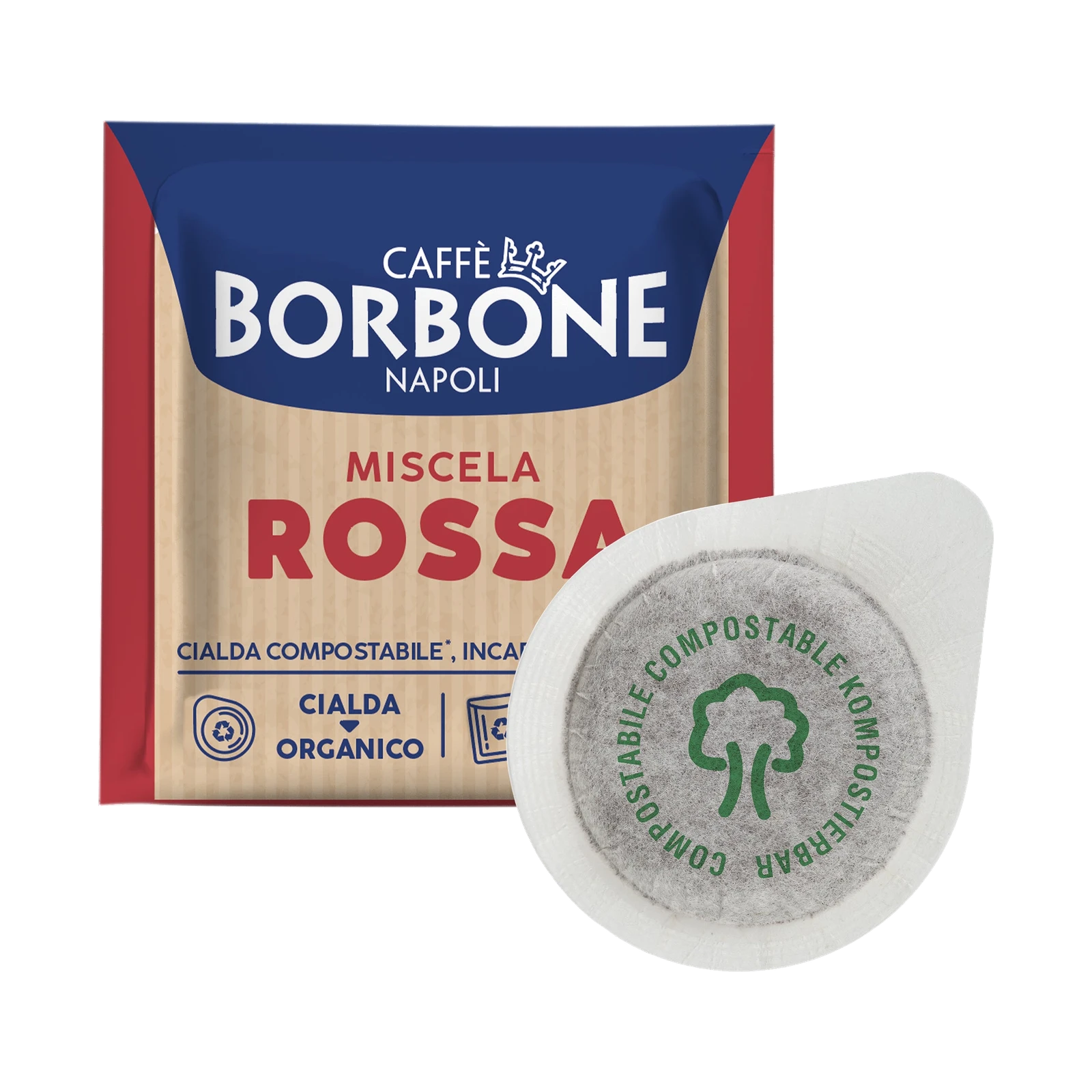 Caffè Borbone Kaffeepads Rossa – 150 ESE Pads 44 mm