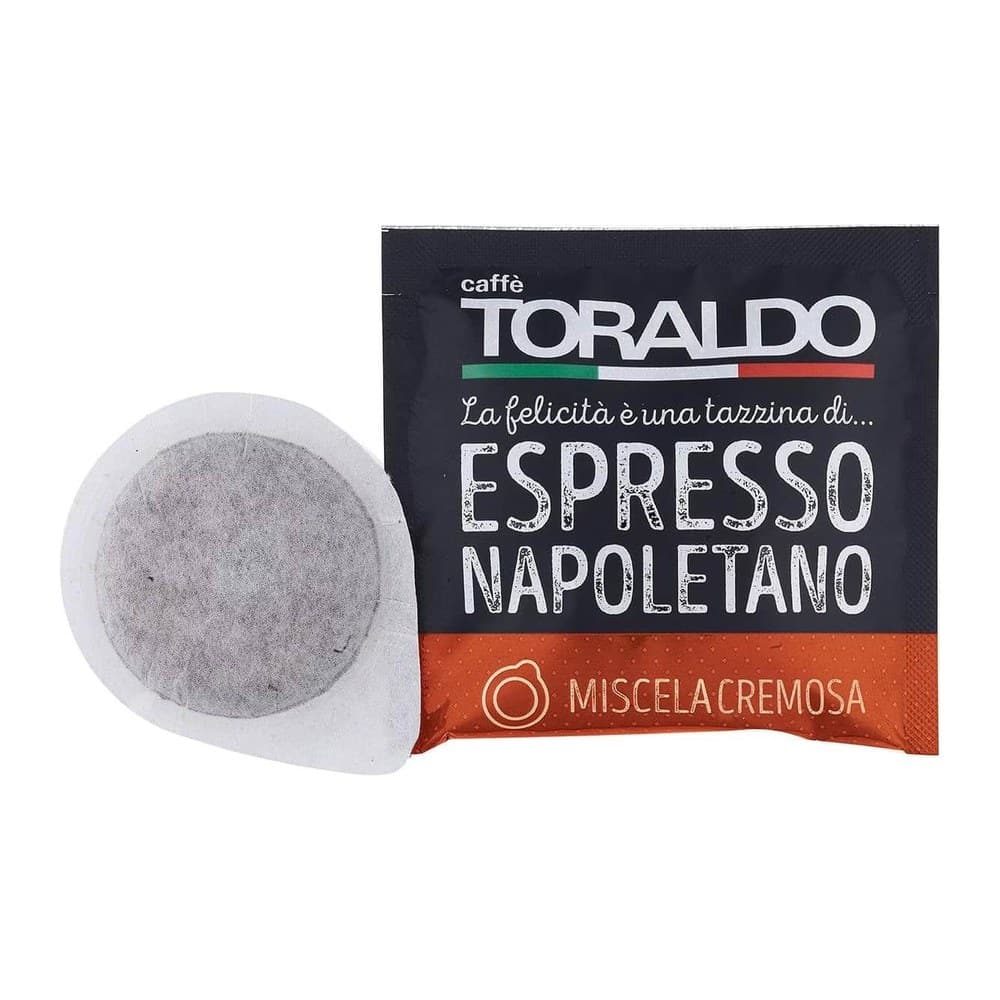 Caffè Toraldo ESE Kaffeepad 44 mm mit Schutzverpackung, Miscela Cremosa